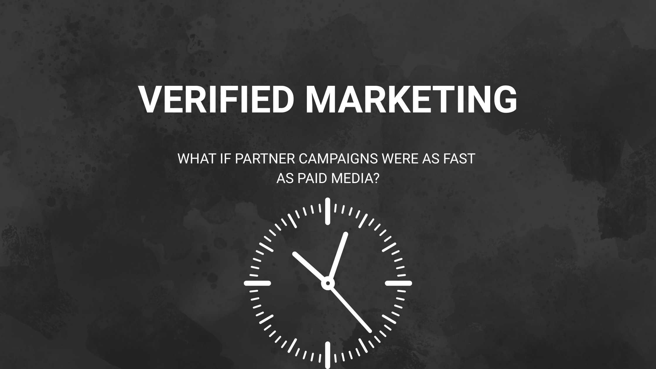 Paid media launches in hours. Partnerships take months.